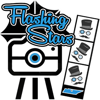 Renting a 360 Photo Booth in Nashville - Flashing Stars image.
