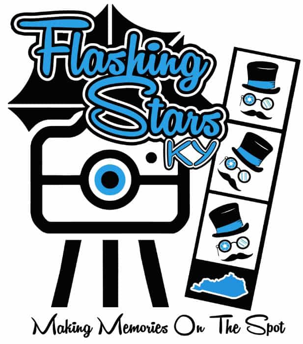 Logo Flashing Stars Photo Booth Rental Kentucky